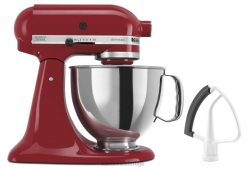 царство црвено KitchenAid Валуе Бундле Артисан серија од 5 литара са нагибном главом миксера са флексибилном ивицом апарати X68883