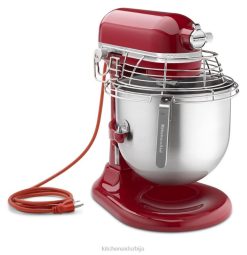 царство црвено KitchenAid НСФ сертификована комерцијална серија од 8 литара миксера са постољем са подизањем посуде са штитником за посуду од нерђајућег челика апарати X68896