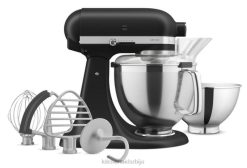 црна мат KitchenAid Артисан серија 5 литара миксера са нагибном главом са премиум пакетом додатака апарати X6882