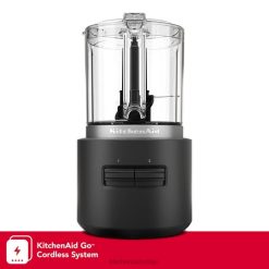 црна мат KitchenAid го бежични сецкалица за храну - укључена батерија апарати X688235