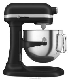 црна мат KitchenAid Стојећи миксер од 7 литара са подизањем посуде са редизајнираним врхунским додирним тачкама апарати X68814